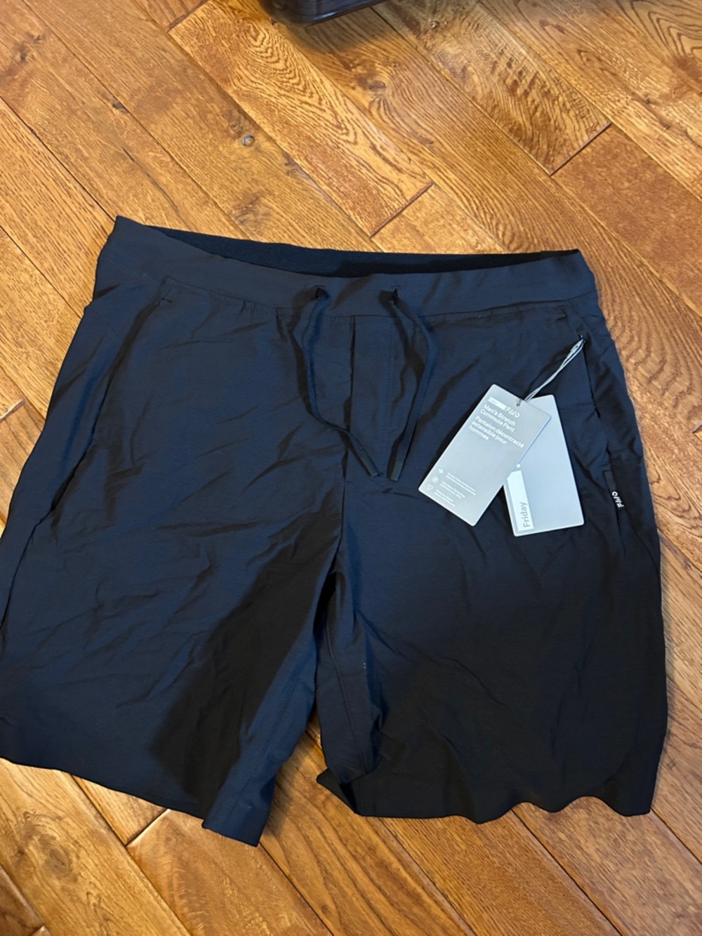 Friday Forward - FWD- Black Athletic Drawstring Shorts